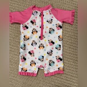 Disney Baby Pink and White Outfit